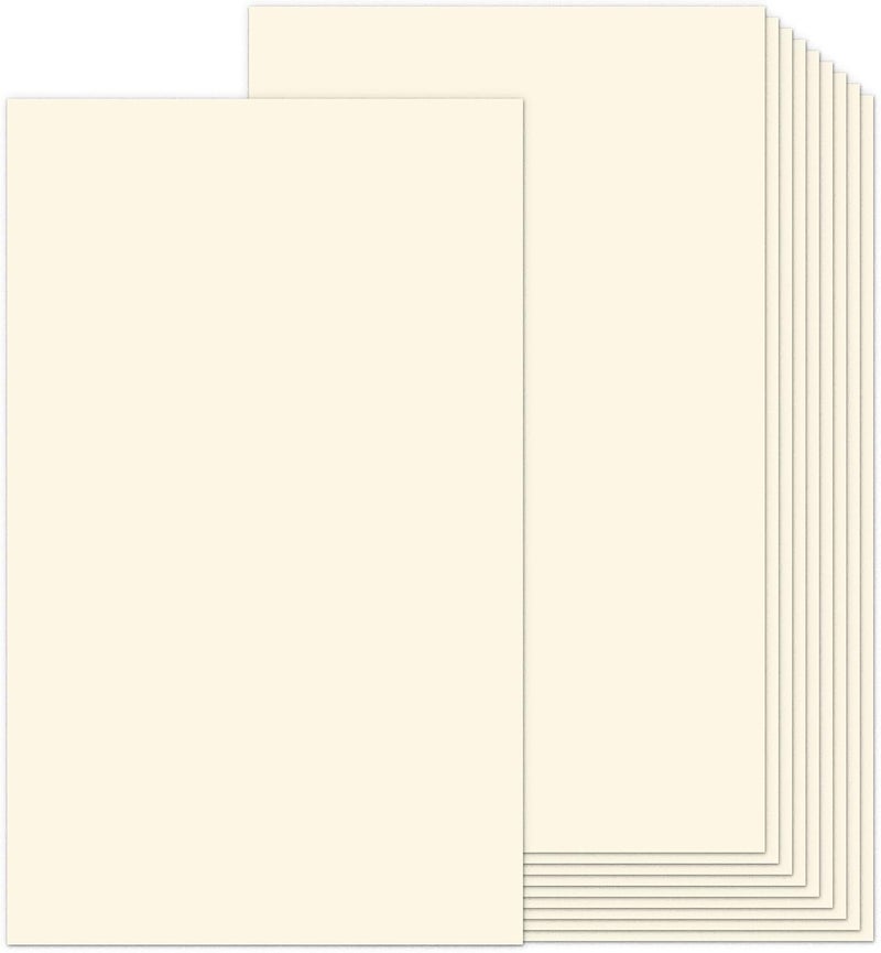 Goefun 8.5 x 14 Ivory Cardstock 110lb, Heavy Weight Legal Paper 100 Pack, Cream Legal Size Cardstock for Printing, Crafts, Drawing, Posters, Menus, Covers, Long Forms - Image 1